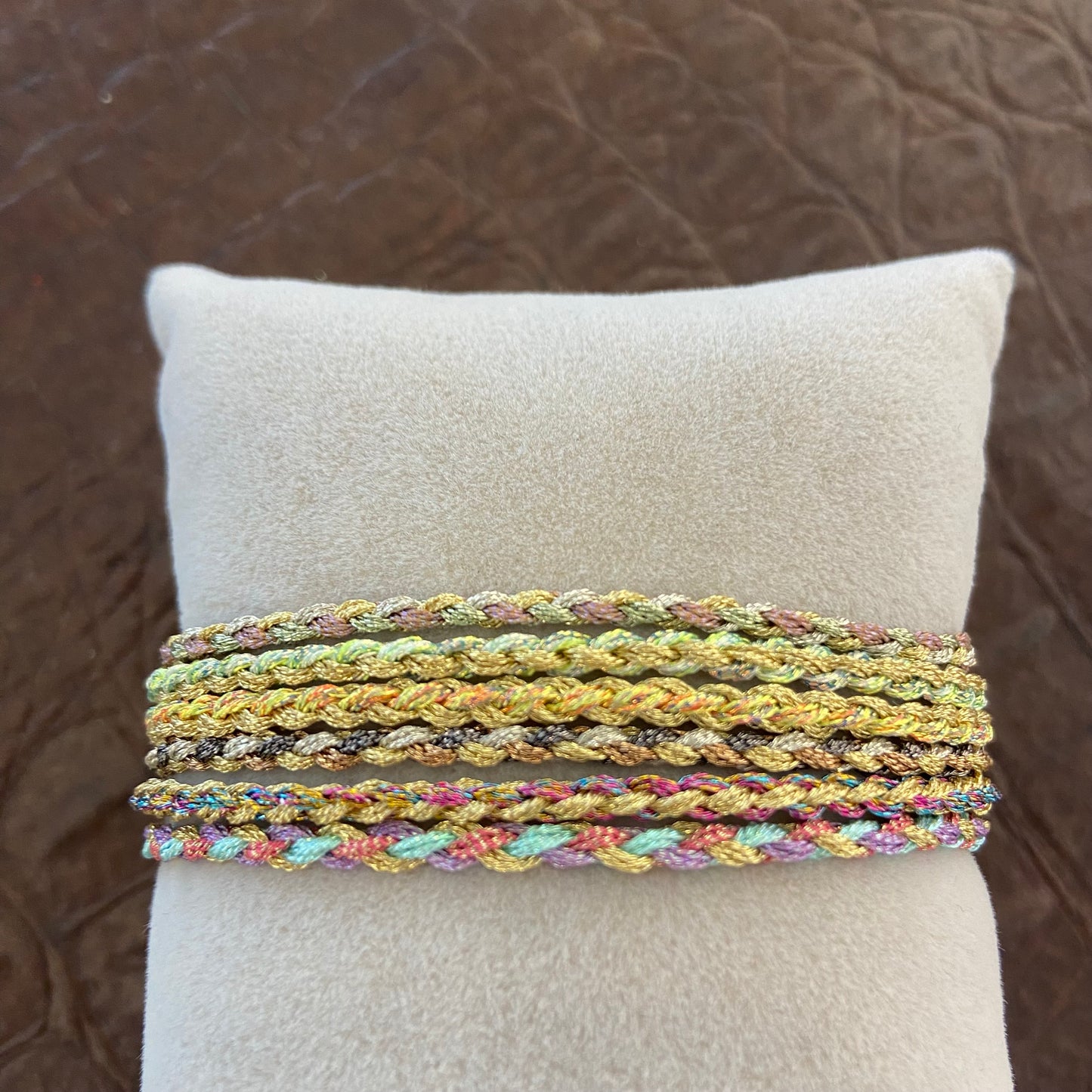Bracciale treccia colorato