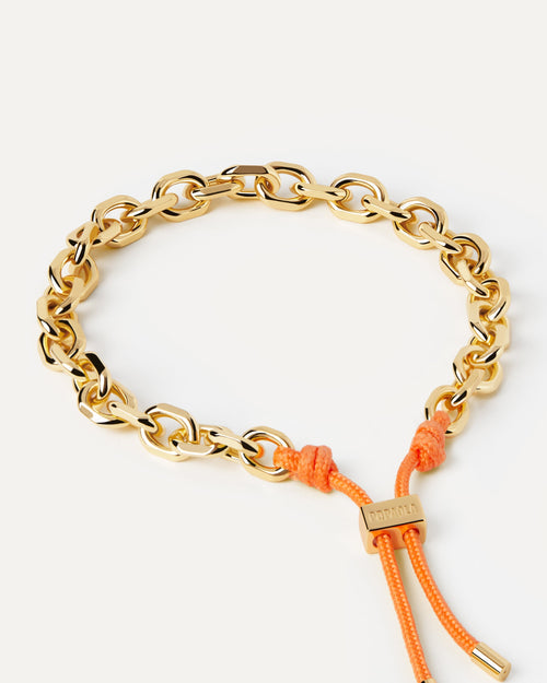 Bracciale Catena e Corda Tangerine Essential