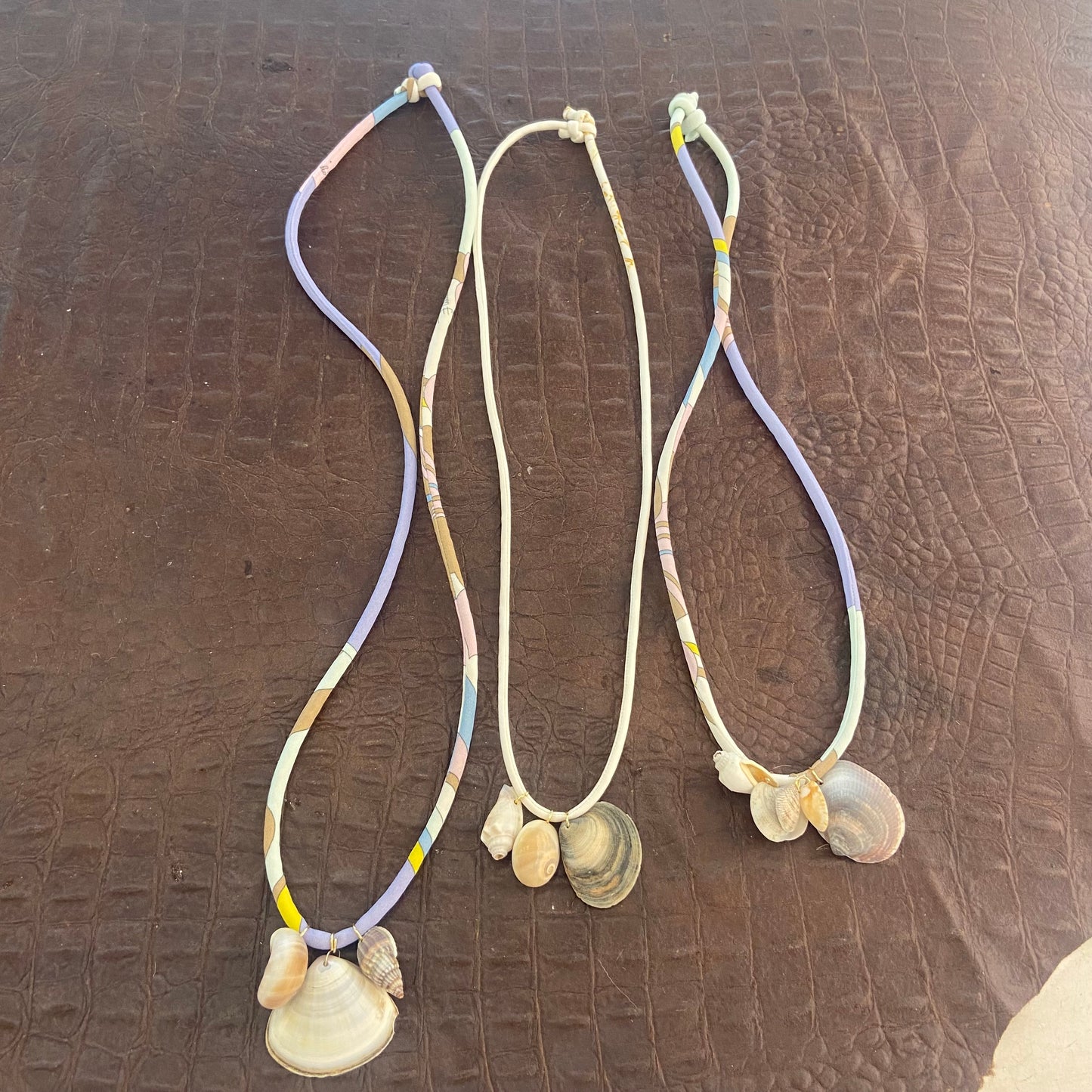 Collana Stoffa e Conchiglie