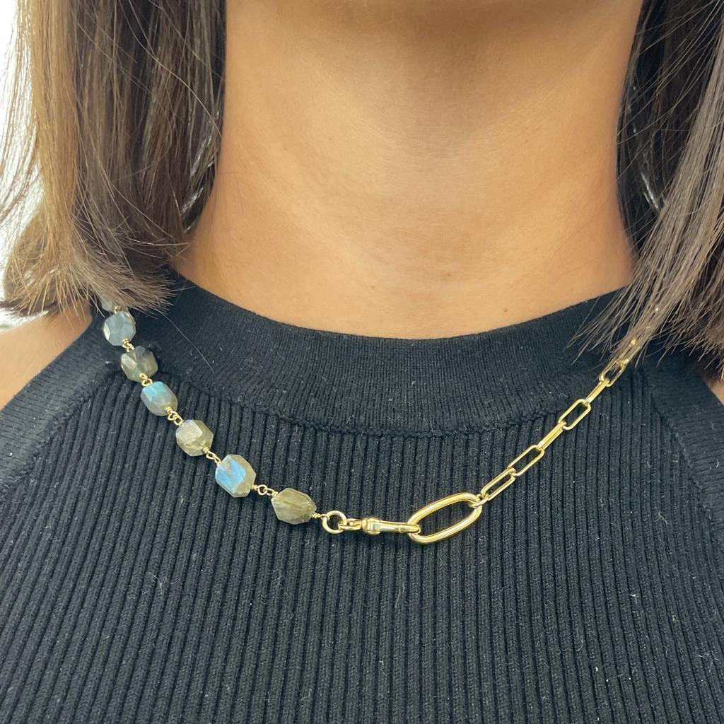 Collana pietra labradorite