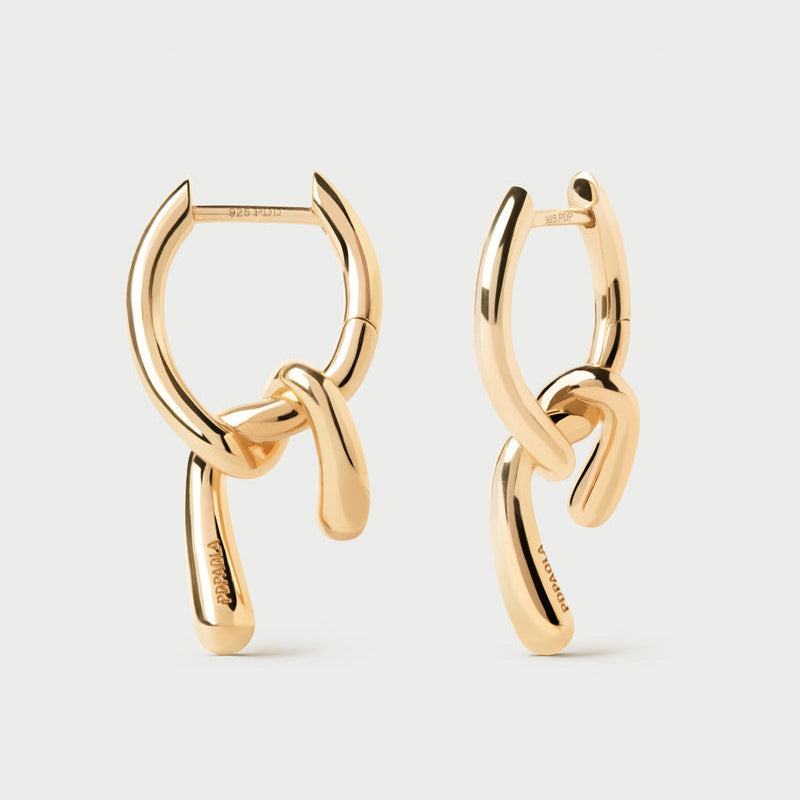 Orecchini a cerchio mini Twist