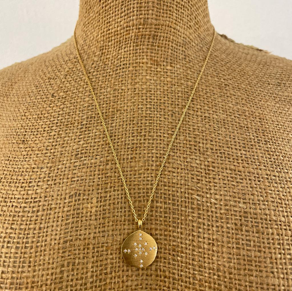 Collana pietra e zirconi