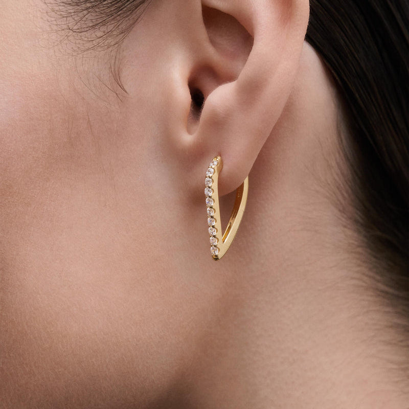 Orecchini a cerchio Gloss