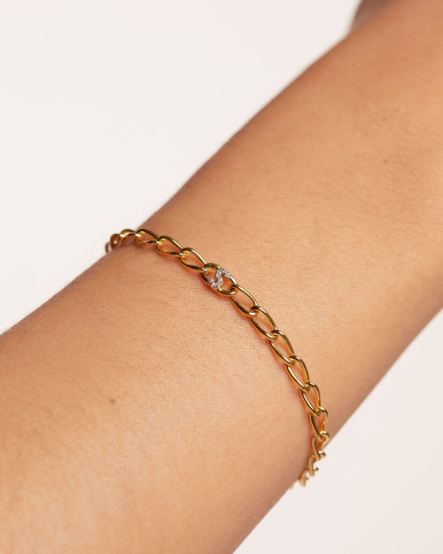 Bracciale a catena LETTERA S