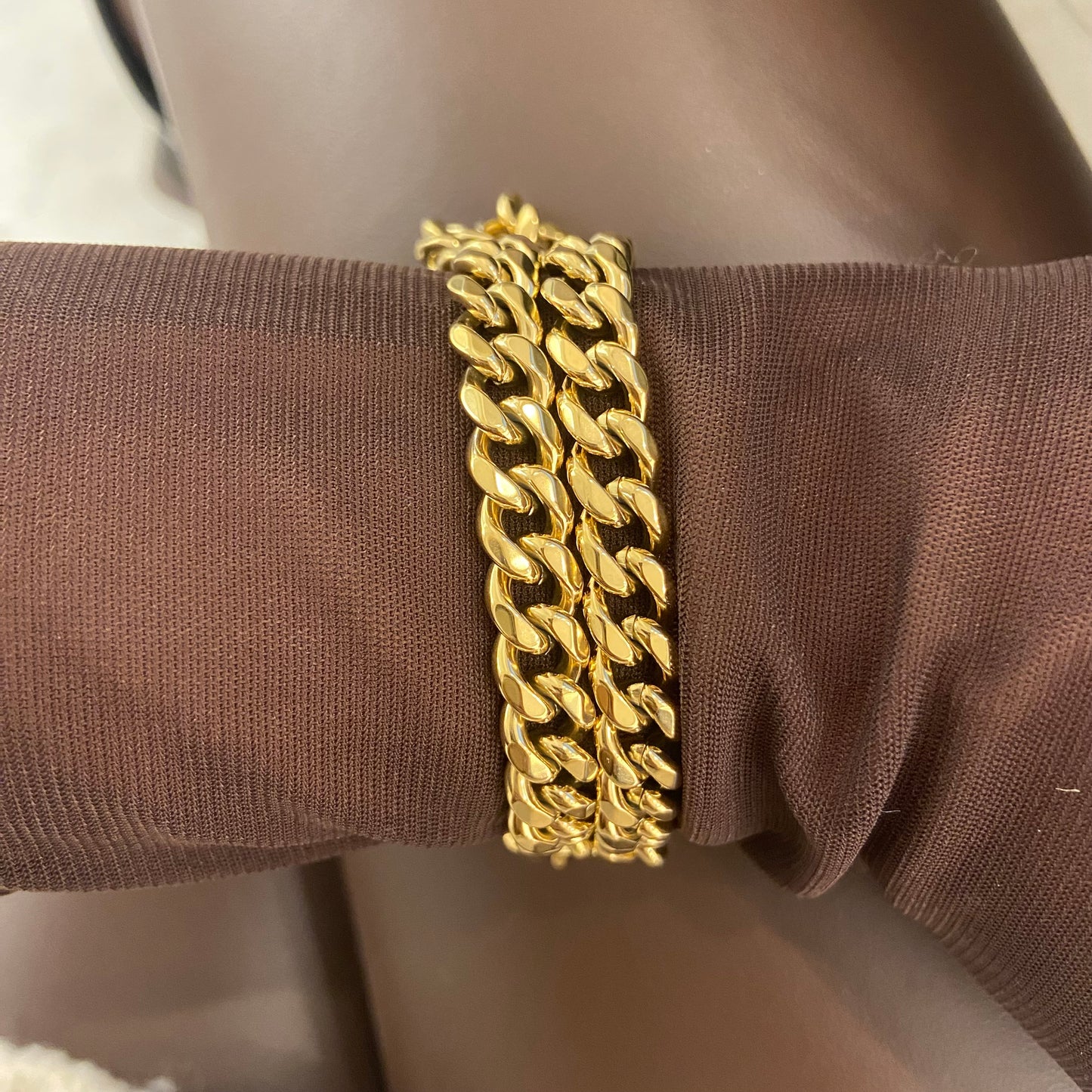 Bracciale con Doppia Catena