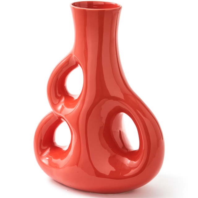 Three Ears Vase rosso - M