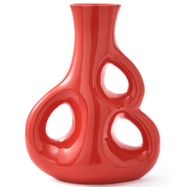 Three Ears Vase rosso - M