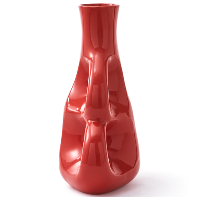Three Ears Vase rosso - M