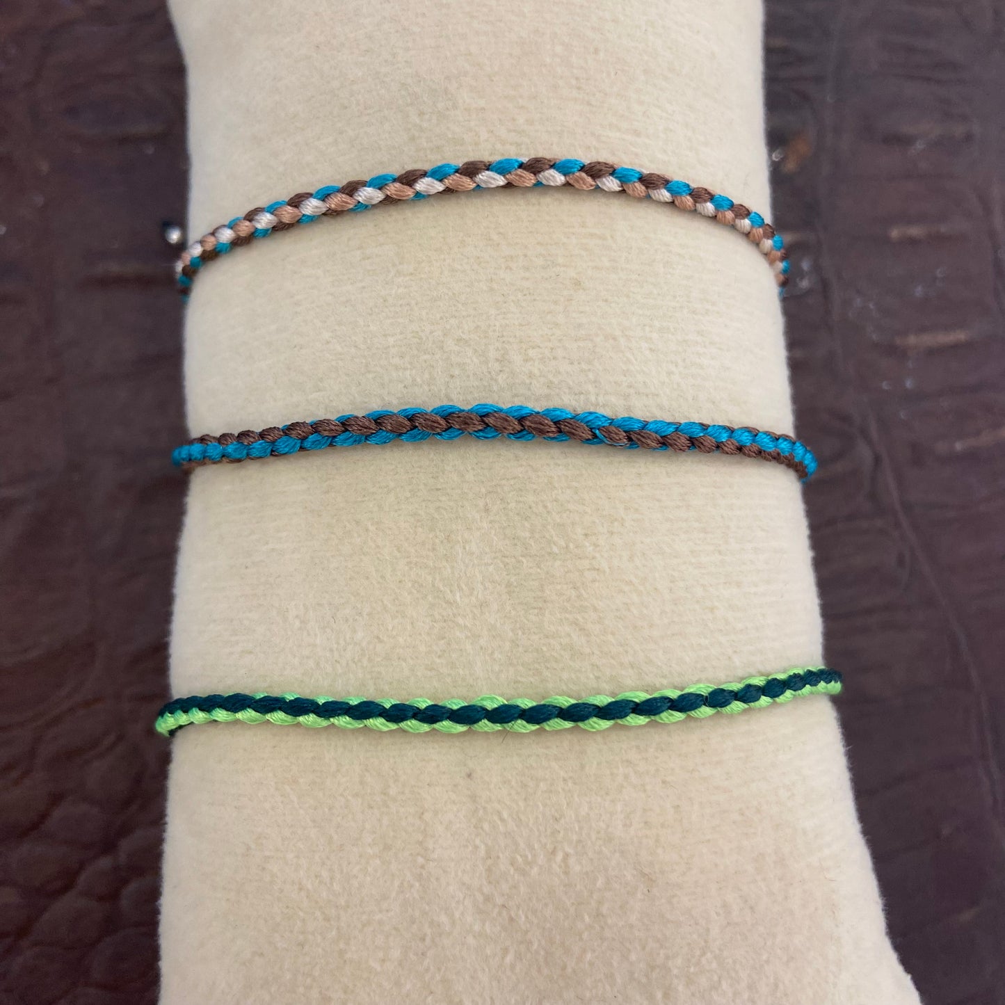Bracciale treccia colorato