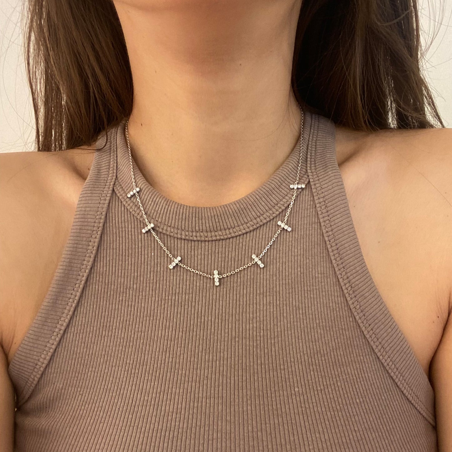Collana Argento con Zirconi