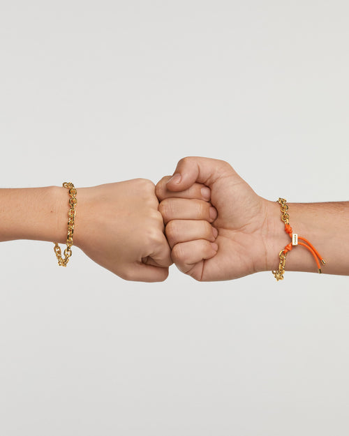 Bracciale Catena e Corda Tangerine Essential