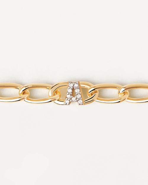 Bracciale a catena LETTERA A