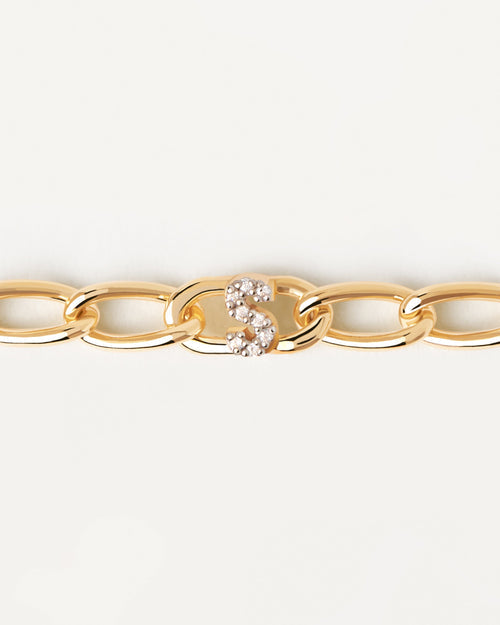 Bracciale a catena LETTERA S