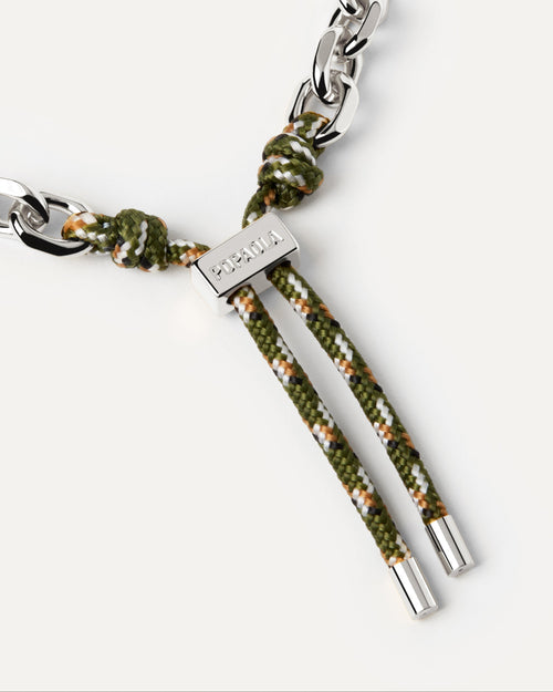 Bracciale Catena Argentata e Corda Cottage Essential