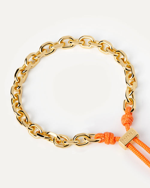 Bracciale Catena e Corda Tangerine Essential