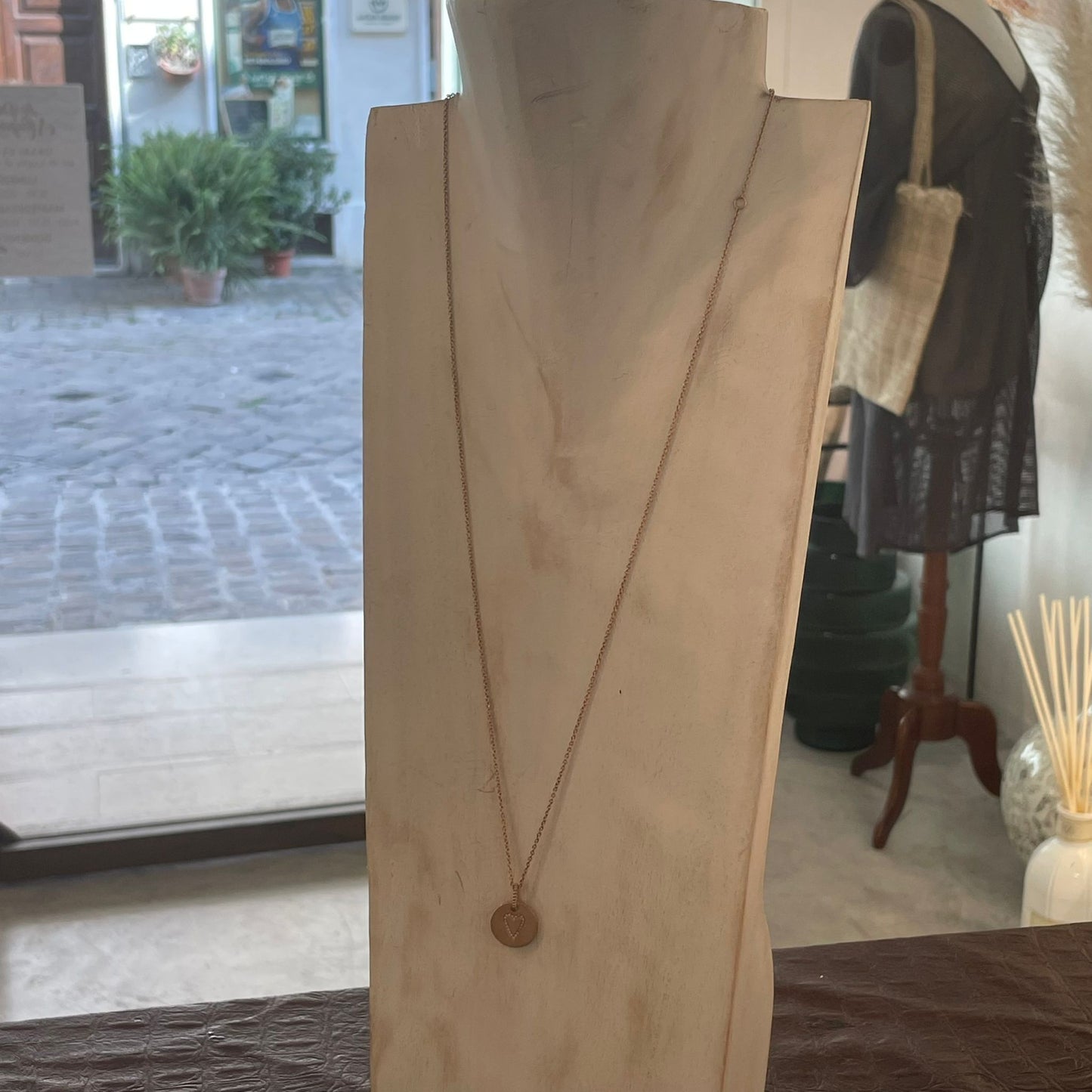 Collana cuore Oro Rosa