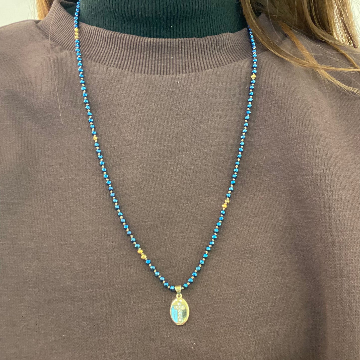Collana Perline e Ciondolo