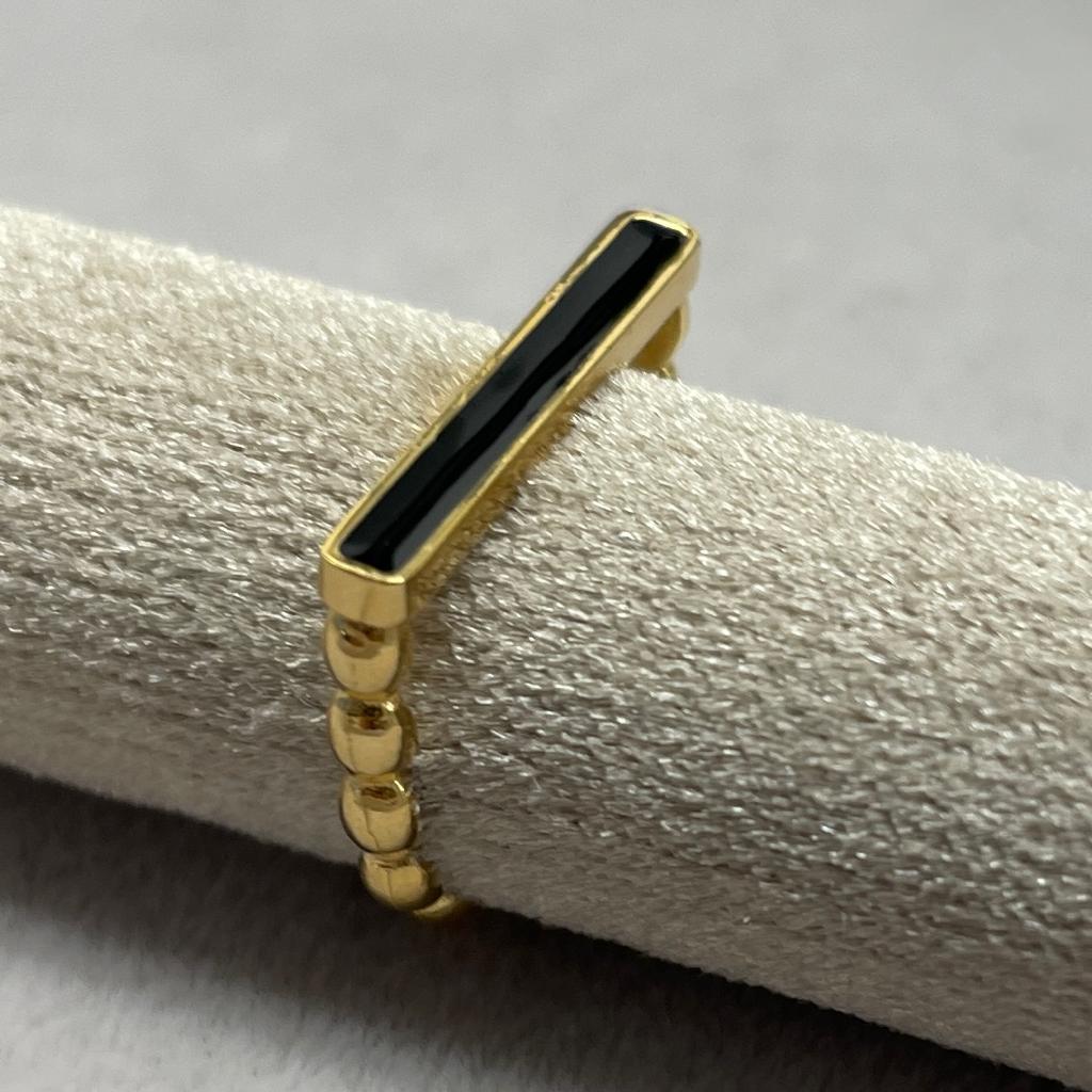Anello barretta nera