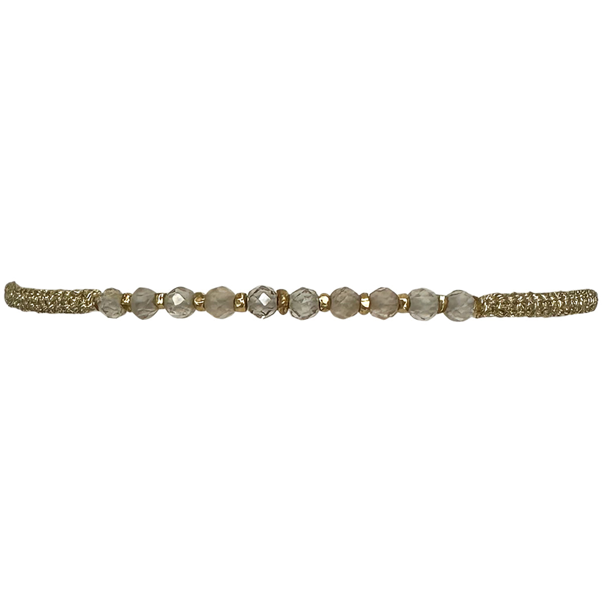 Bracciale intrecciato perline