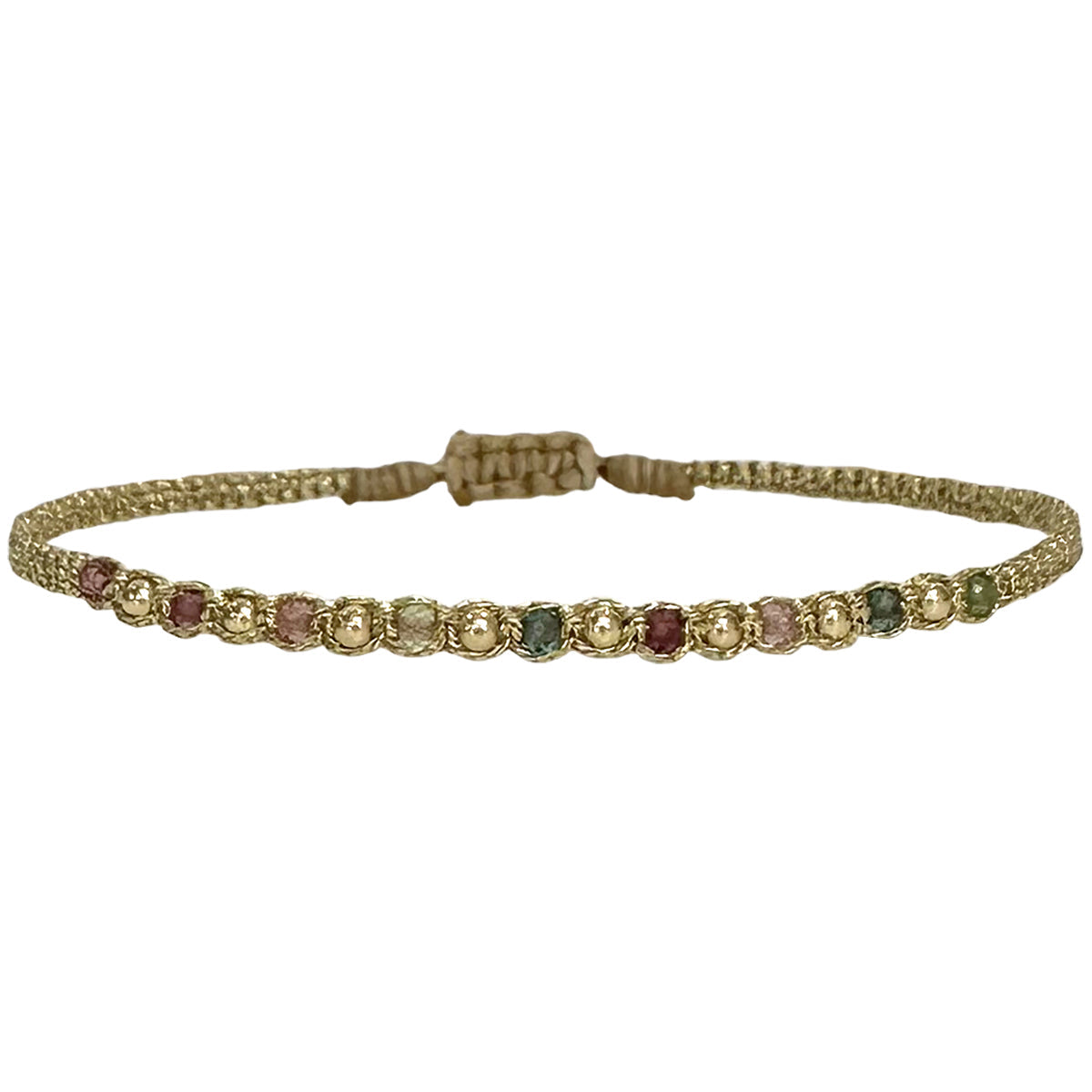 Bracciale intrecciato perline