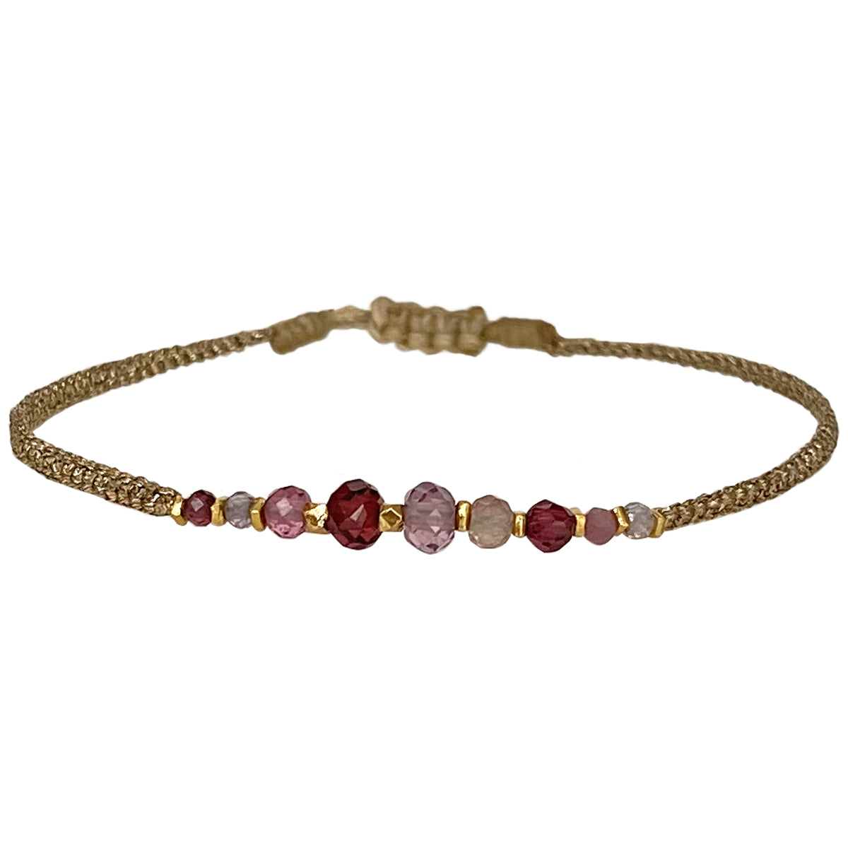 Bracciale intrecciato perline