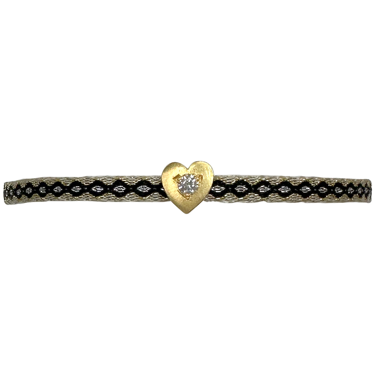 Bracciale cordino Intrecciato e cuore