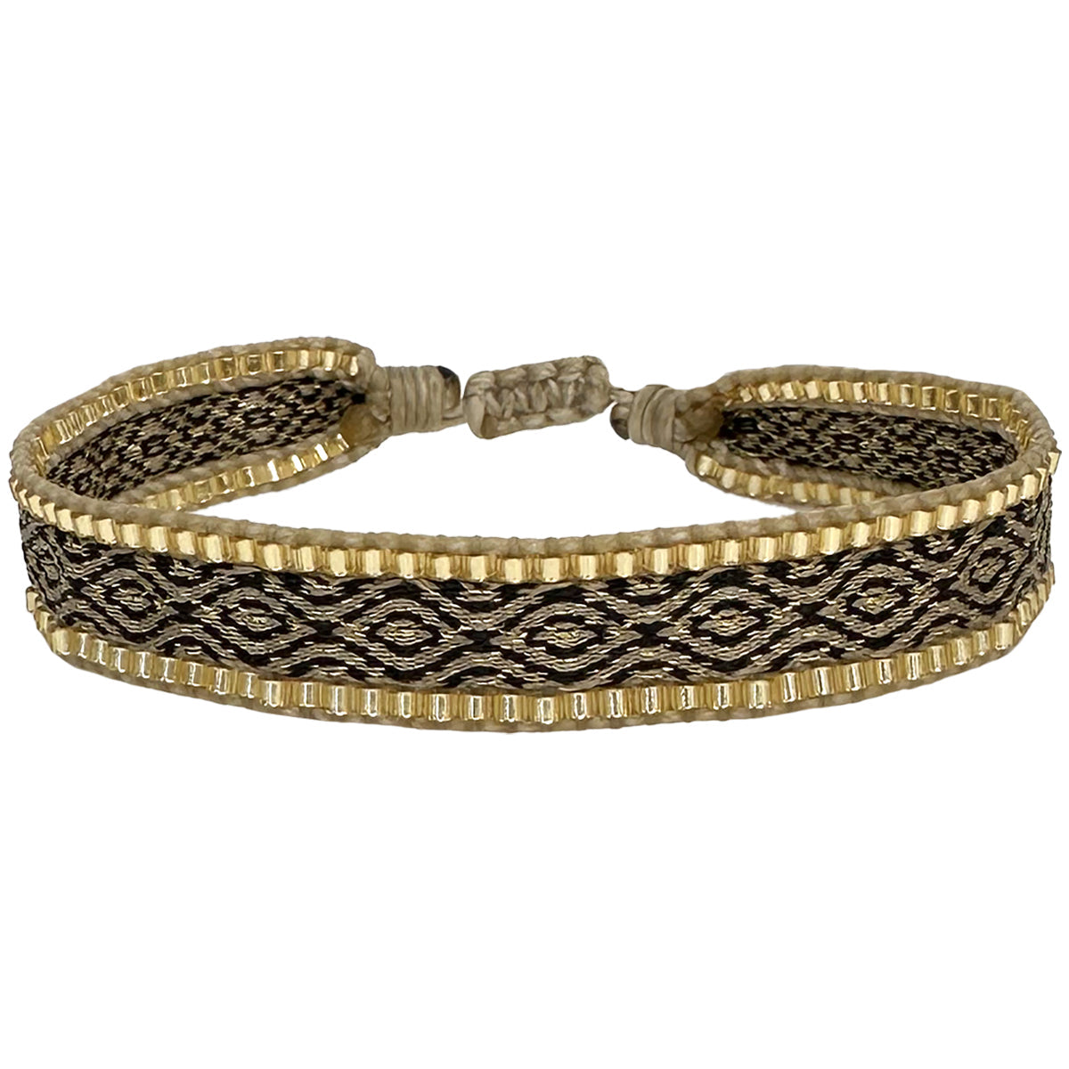 Bracciale intrecciato perline