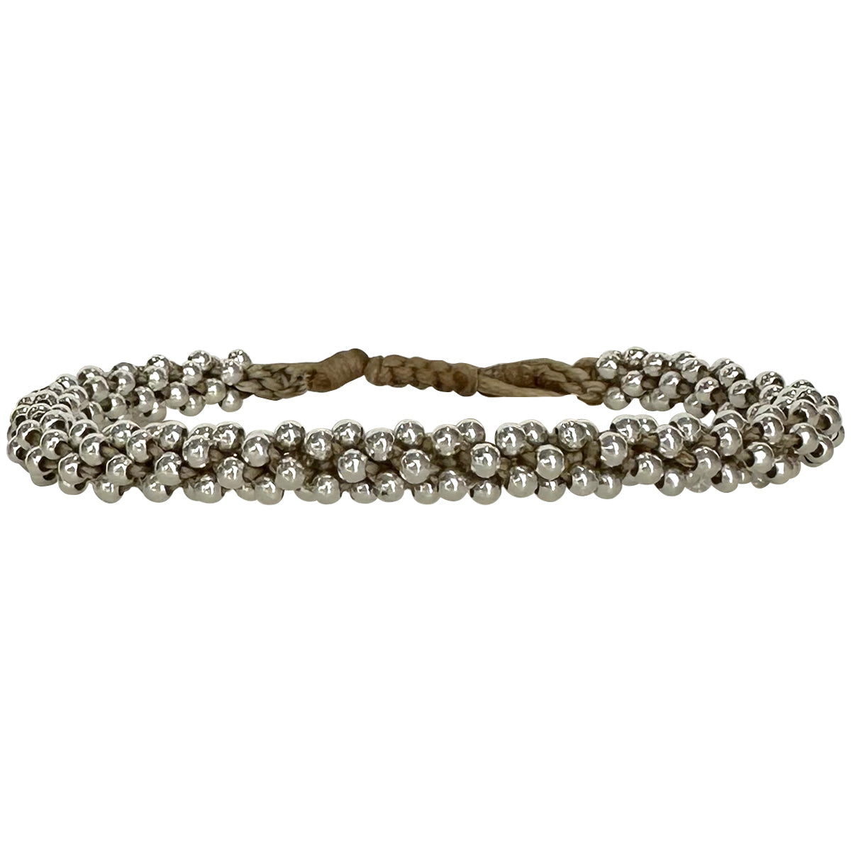 Bracciale intrecciato e perline