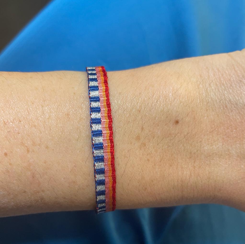 Bracciale tessuto