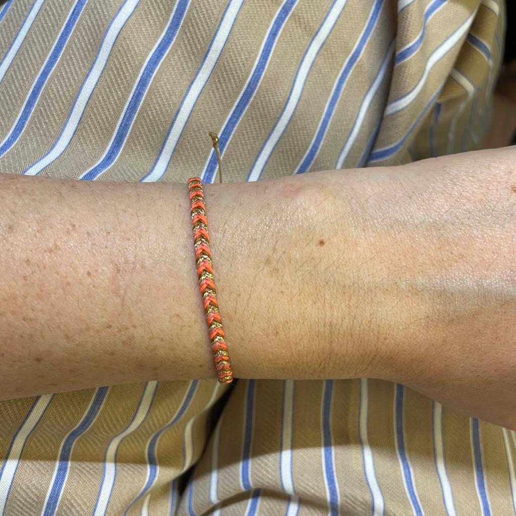 Bracciale tessuto treccia