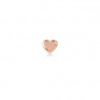 orecchino coppia cuore finitura rose gold