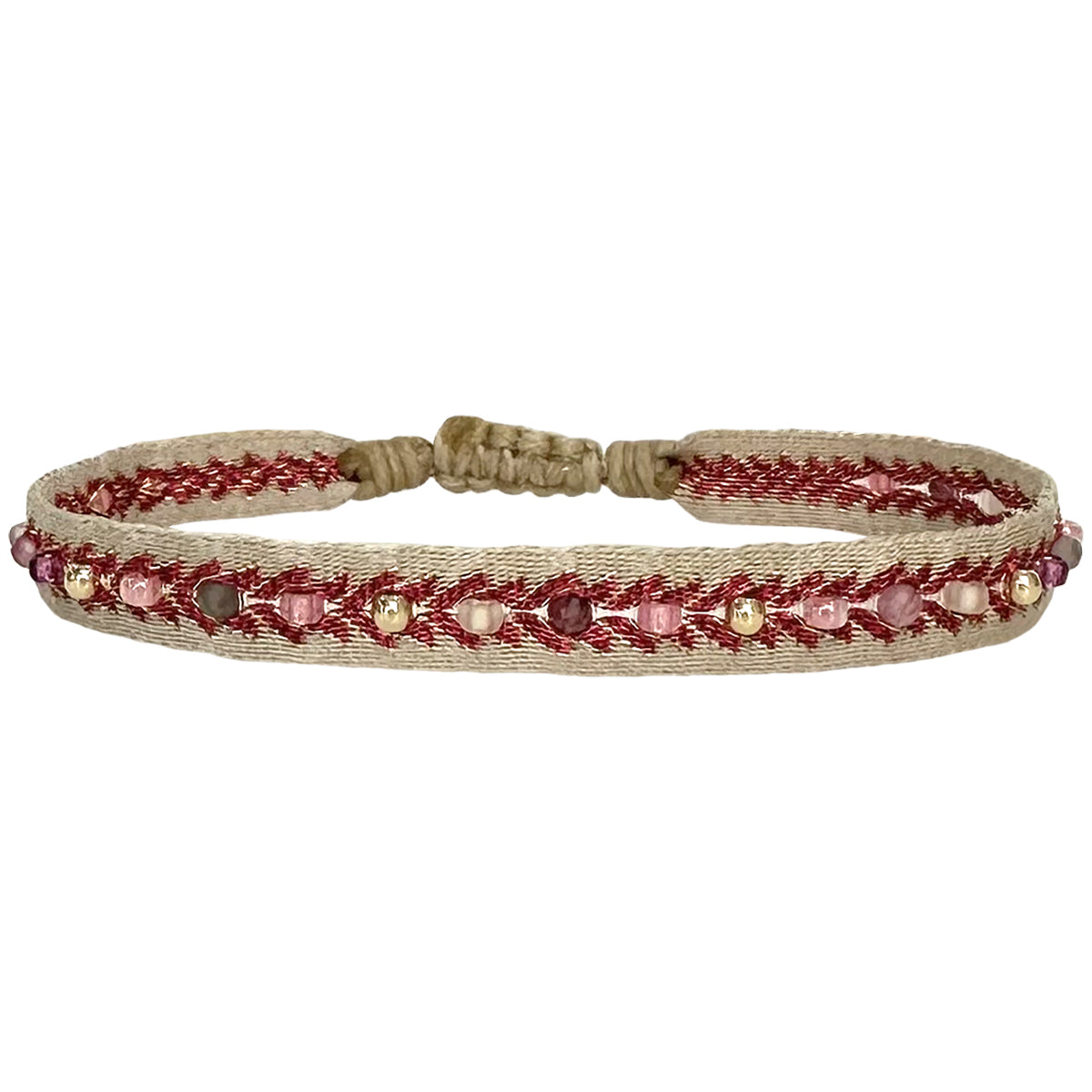 Bracciale intrecciato con perline