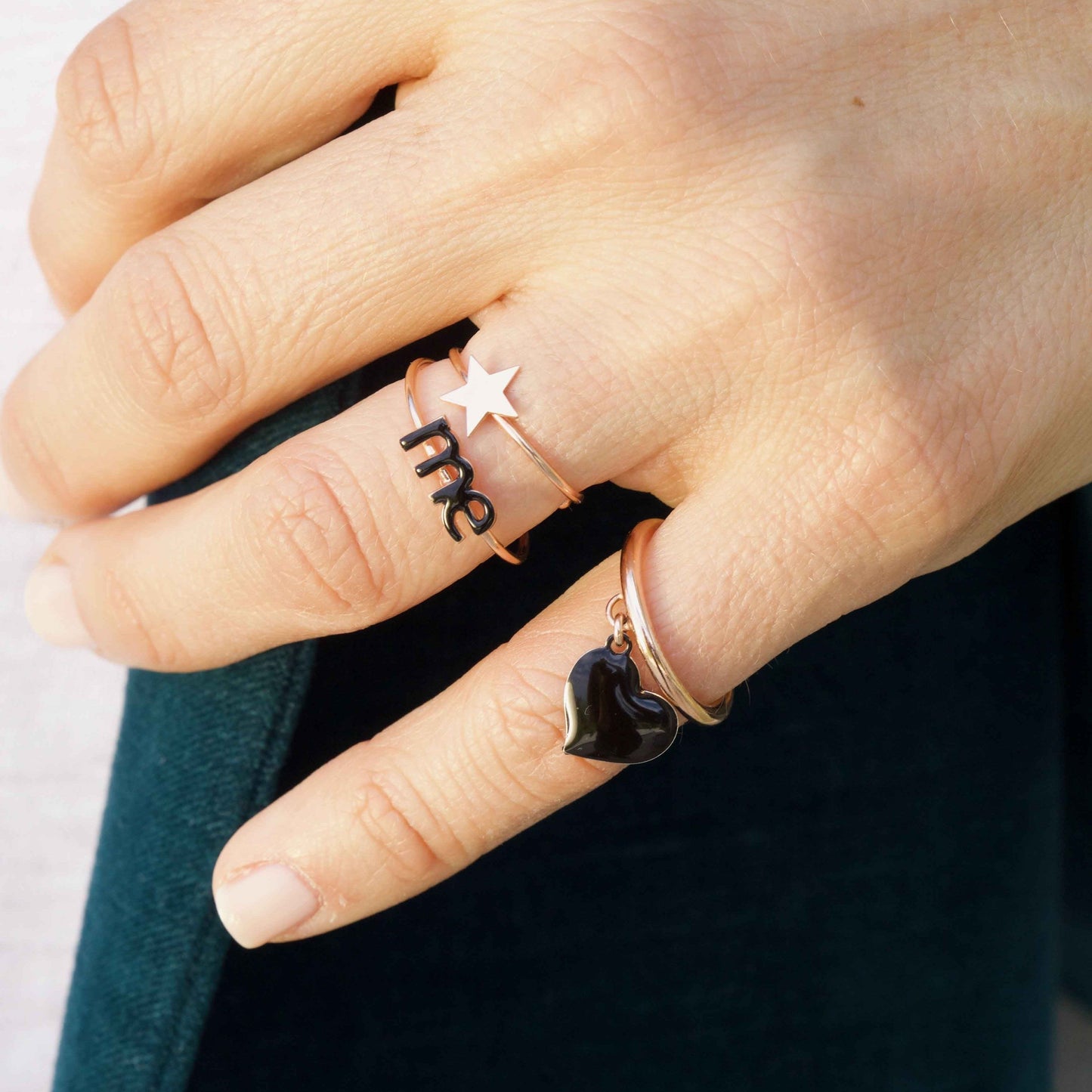 Anello regolabile con stella