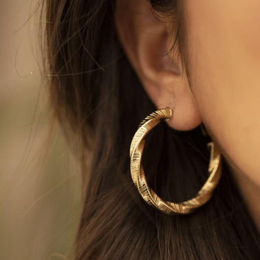 orecchini thalassa yellow gold