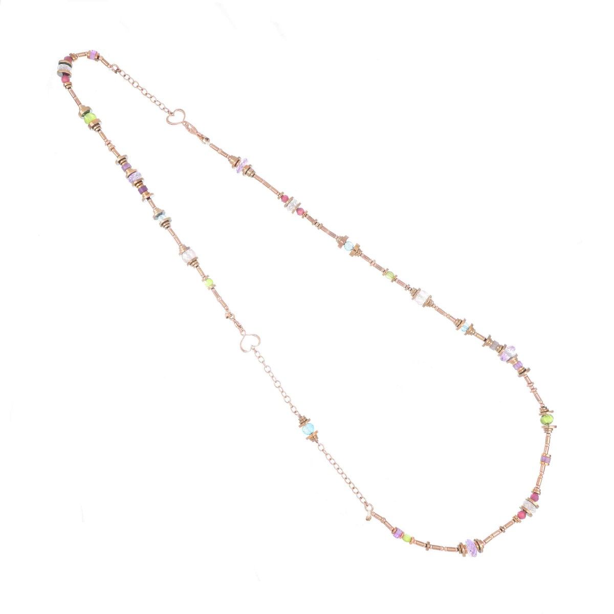COLLANA-BRACCIALE DOPPIA DÈCO PIENO MULTICOLOR