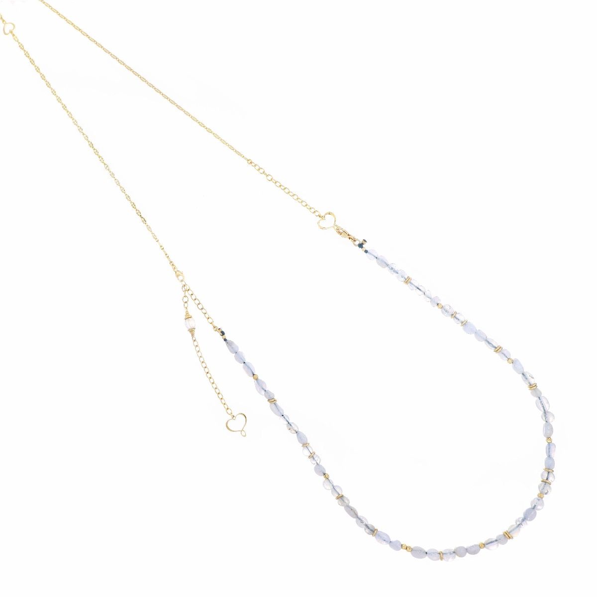 COLLANA DOPPIA PIETRE DI CALCEDONIO