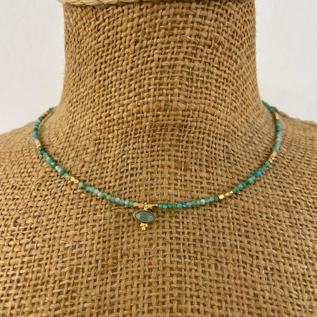 Collana pietra amazonite