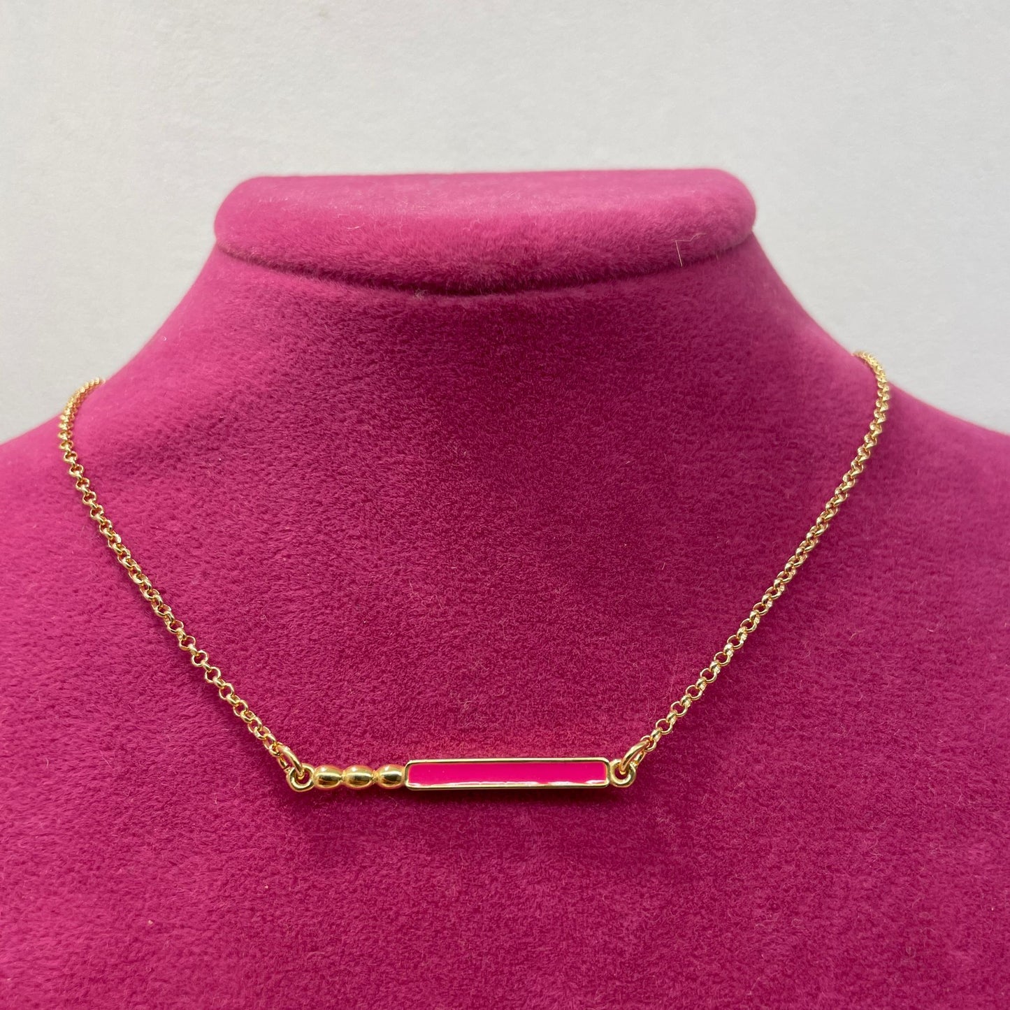 Girocollo barretta fucsia