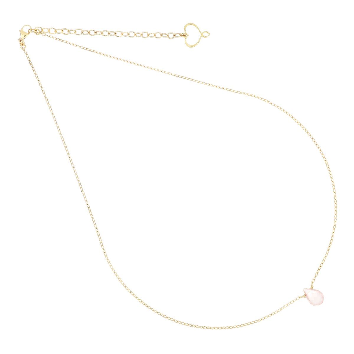 GIROCOLLO GOCCIA QUARZO ROSA