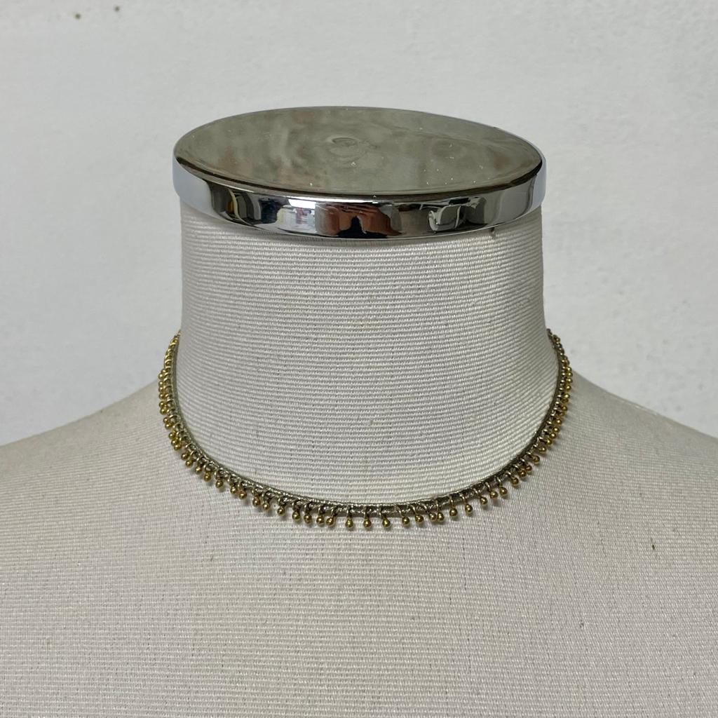 N° 217 BRACELET/NECKLACE GREEN AND GOLD
