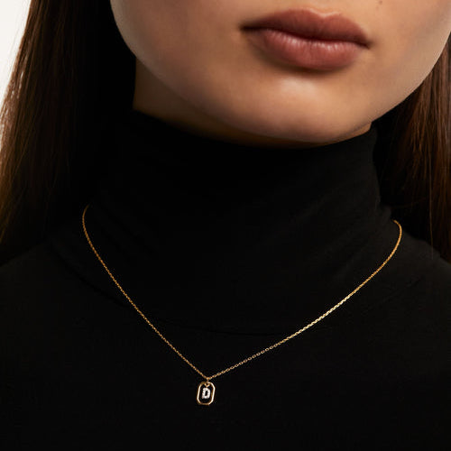 COLLANA CON LETTERA D MINI