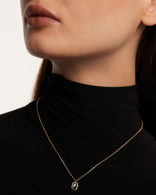 COLLANA CON LETTERA F MINI