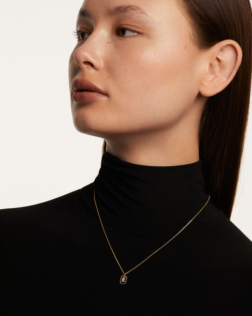 COLLANA CON LETTERA E MINI