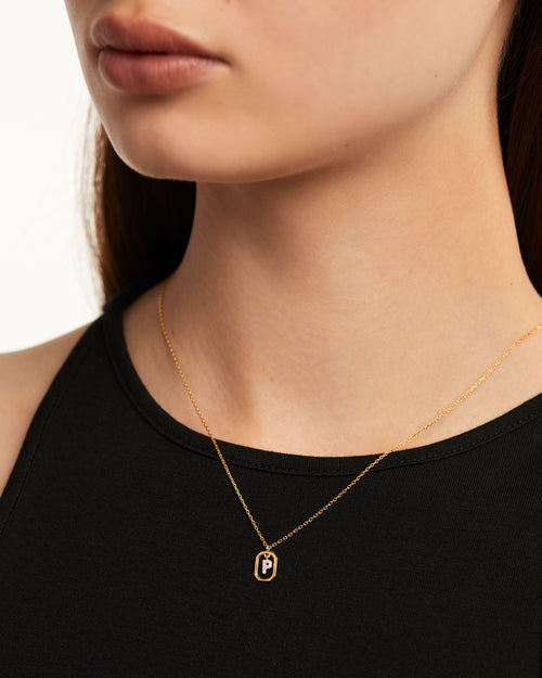COLLANA CON LETTERA P MINI