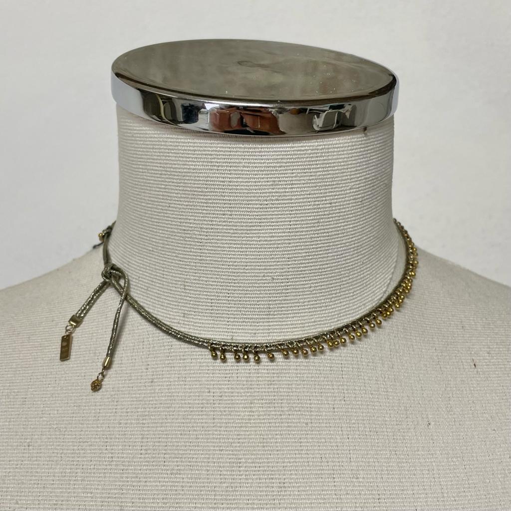 N° 217 BRACELET/NECKLACE GREEN AND GOLD