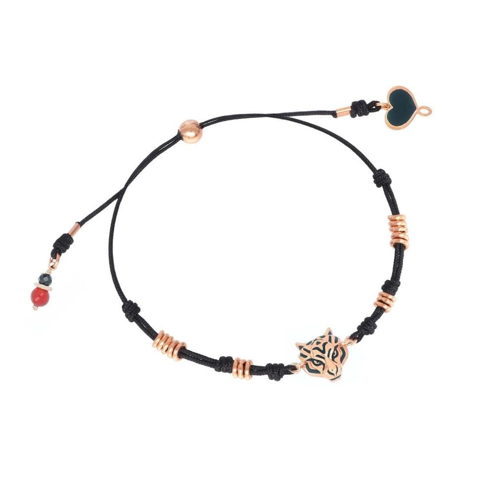 Gioielleria Granarelli Maman et Sophie Argento Bracciale filo con Tigre bkyanro