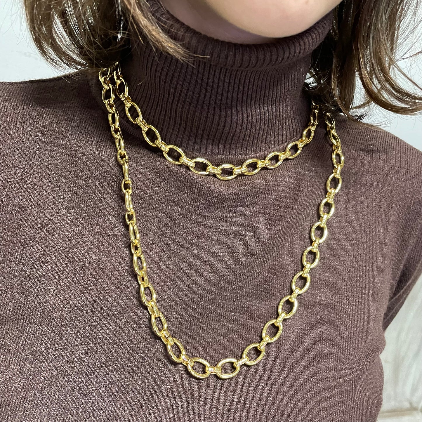 Collana catena dorata
