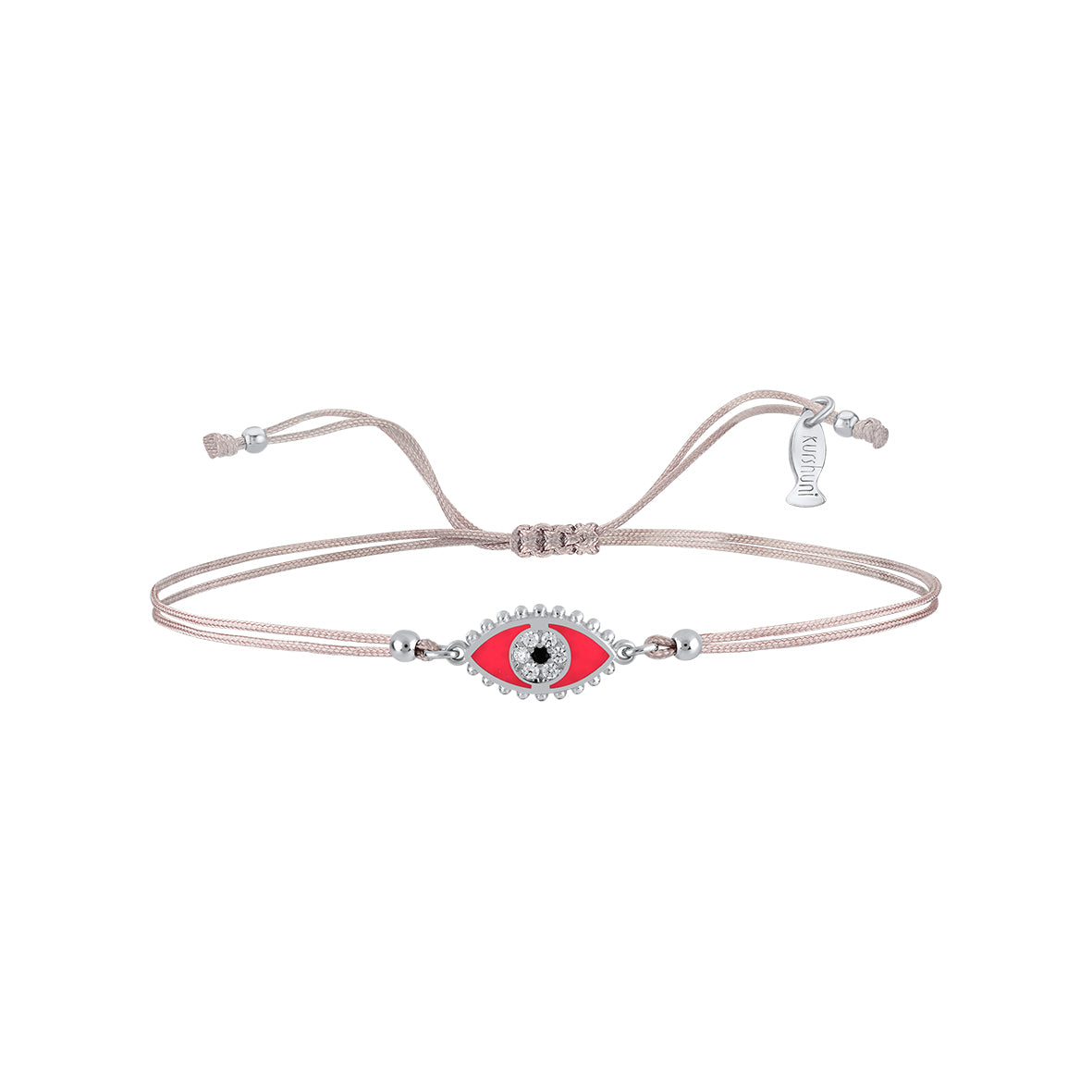 Finitura Yellow Gold , Zirconi Bianchi , Fluo Pink , Stringa Silver