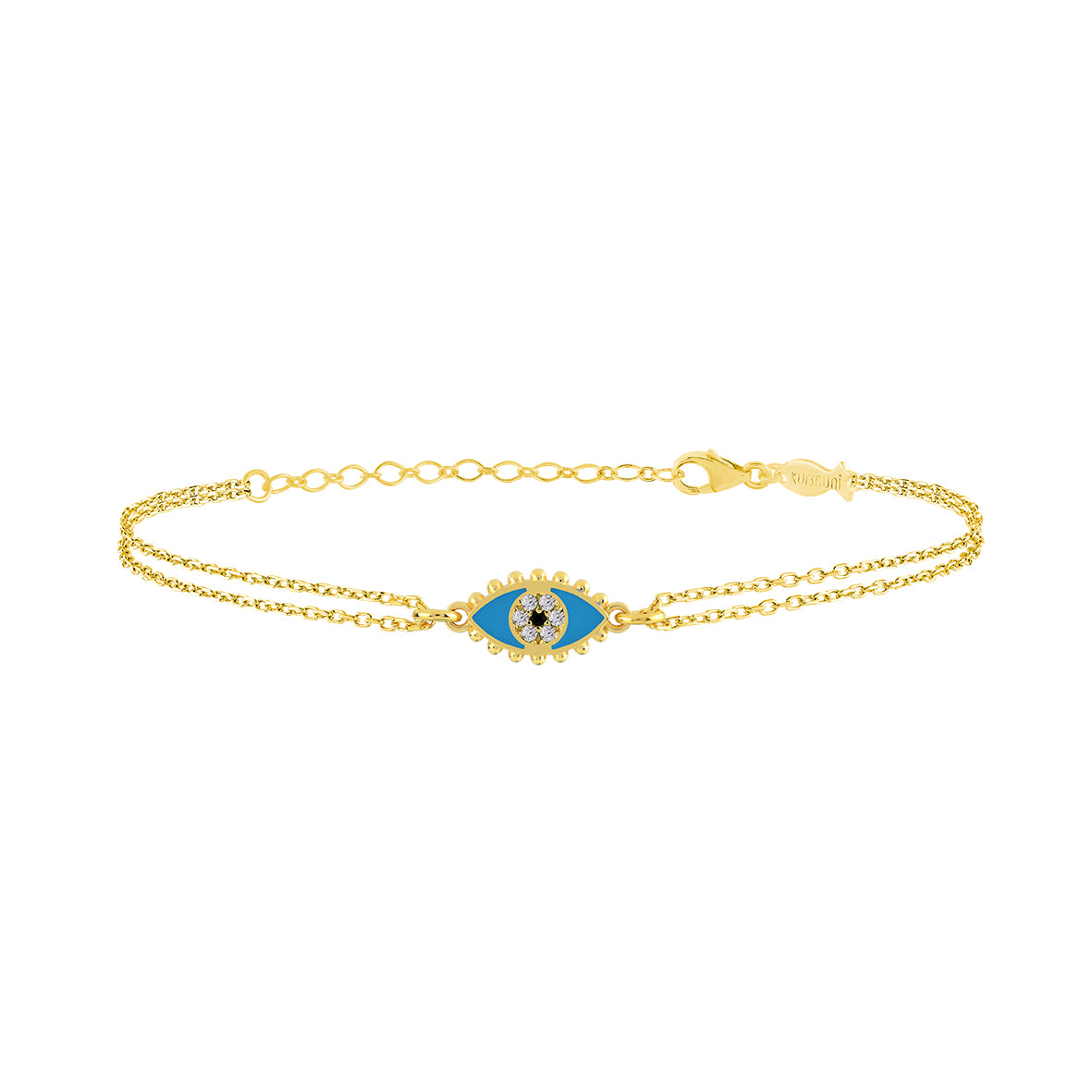 Finitura Yellow Gold , Zirconi Bianchi , Turchese