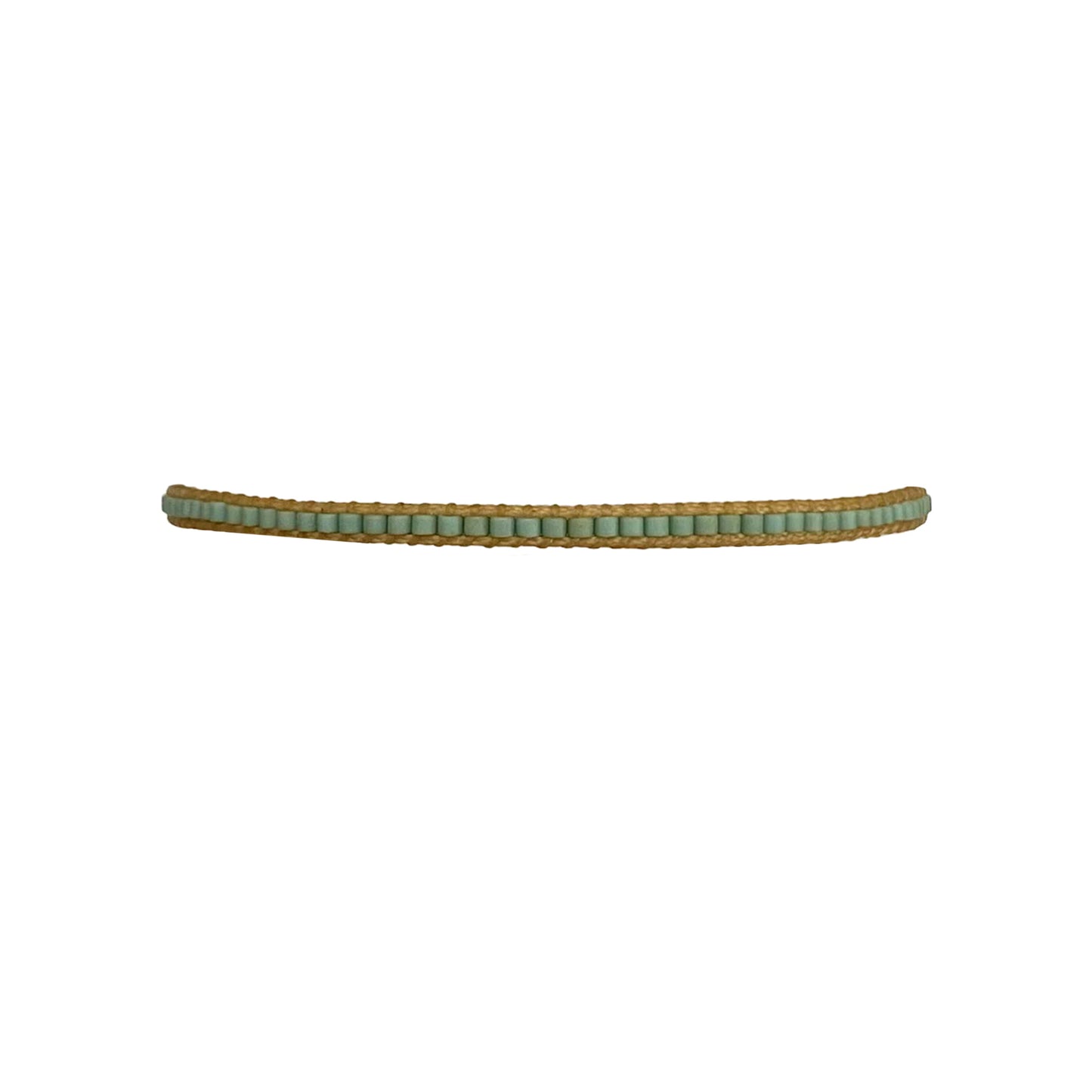 Bracciale con perline beige turchese